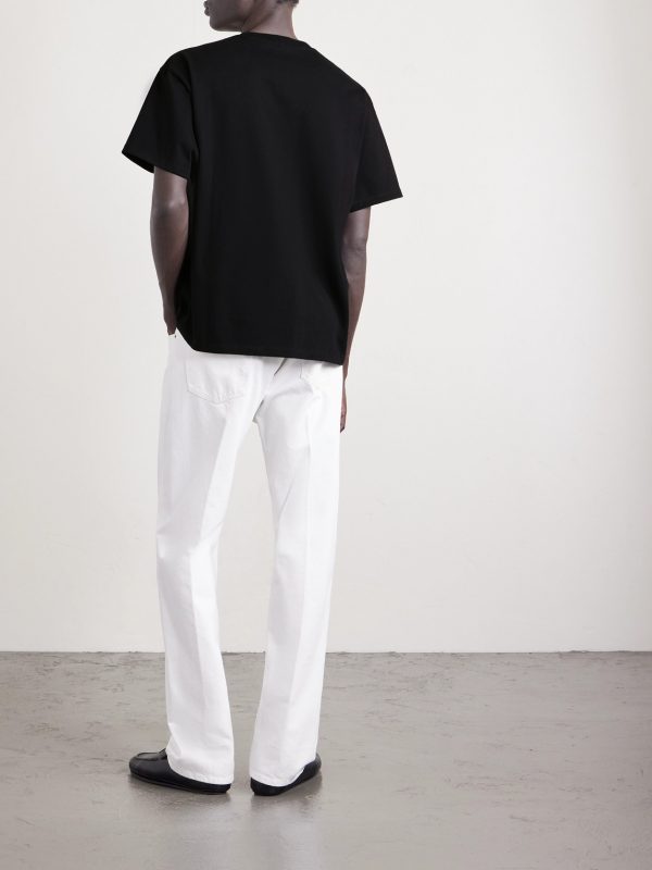 Logo-Embroidered Cotton-Jersey T-Shirt - BK Logo-Embroidered Cotton-Jersey T-Shirt - BK