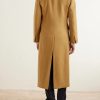 Colonne Double-Breasted Cashmere Coat - BK Colonne Double-Breasted Cashmere Coat - BK