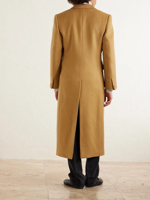 Colonne Double-Breasted Cashmere Coat - BK Colonne Double-Breasted Cashmere Coat - BK