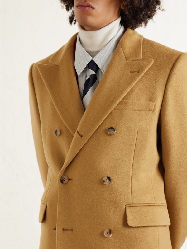 Colonne Double-Breasted Cashmere Coat - CU Colonne Double-Breasted Cashmere Coat - CU