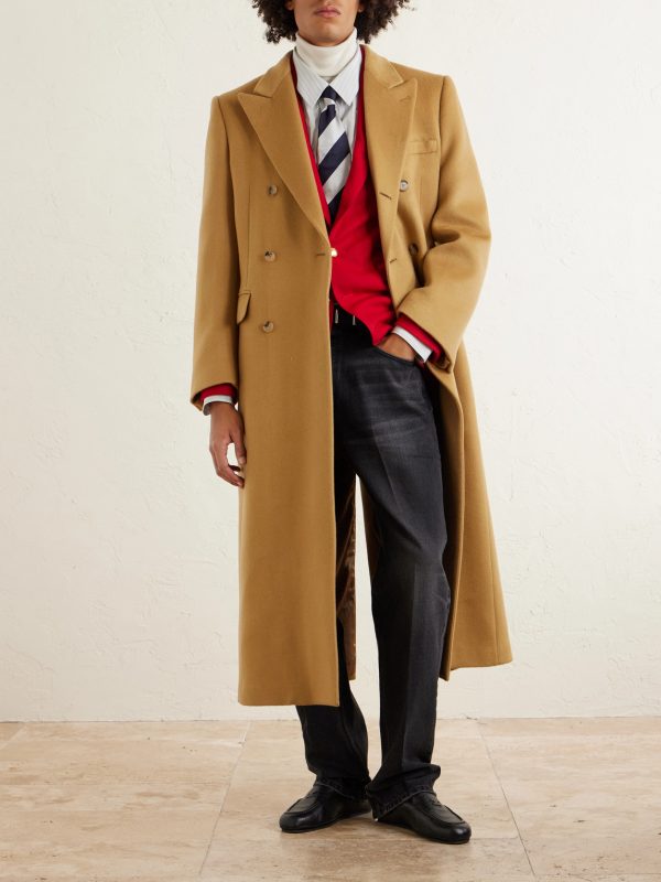 Colonne Double-Breasted Cashmere Coat - OU Colonne Double-Breasted Cashmere Coat - OU