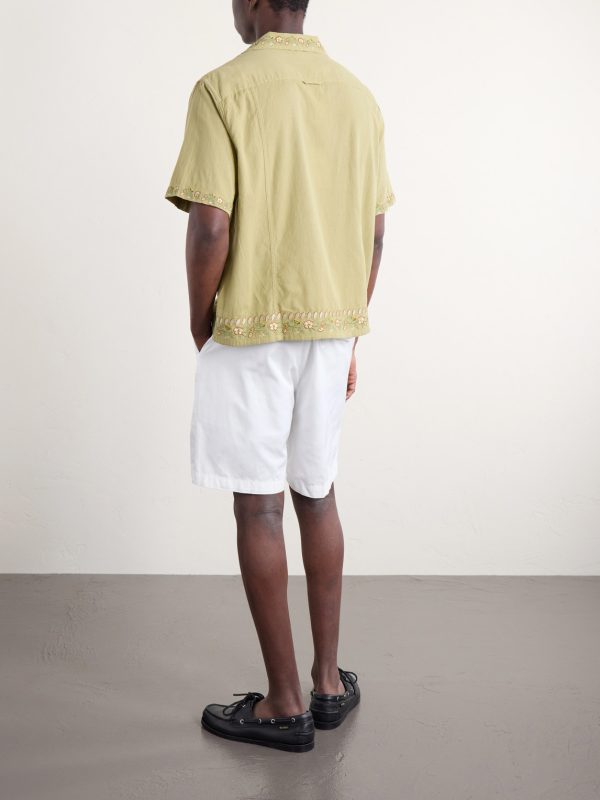 Augusta Embroidered Cotton Shirt - BK
