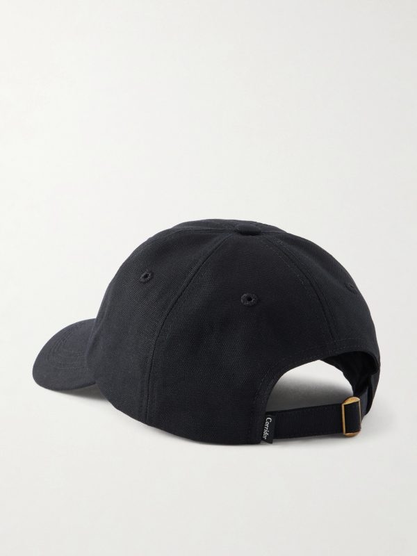 New York New York Embroidered Cotton-Canvas Cap - BK New York New York Embroidered Cotton-Canvas Cap - BK