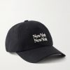 New York New York Embroidered Cotton-Canvas Cap New York New York Embroidered Cotton-Canvas Cap