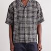 Camp-Collar Checked Seersucker Shirt - FR Camp-Collar Checked Seersucker Shirt - FR