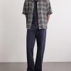 Camp-Collar Checked Seersucker Shirt - OU Camp-Collar Checked Seersucker Shirt - OU
