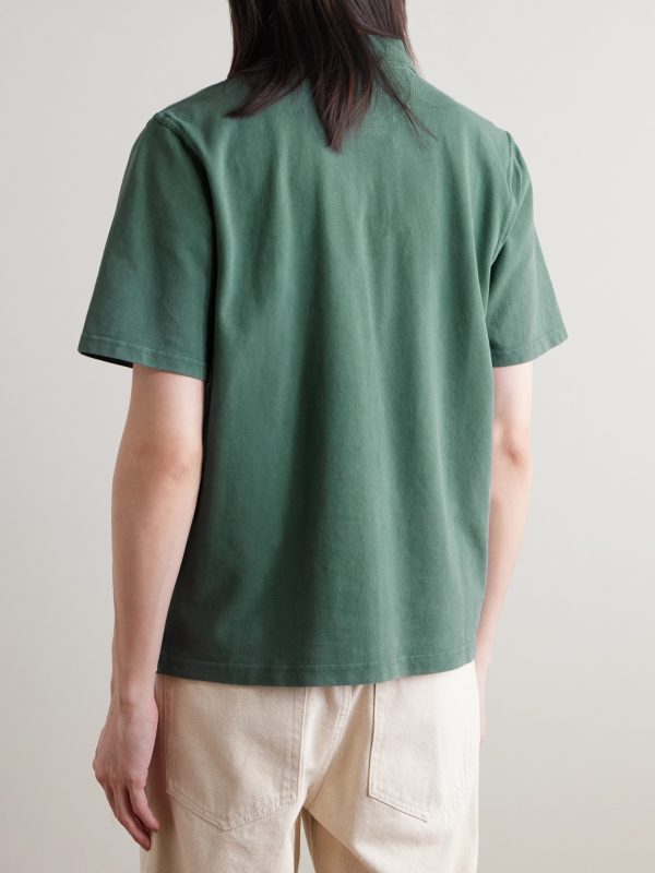 Garment-Dyed Cotton-Piqué Polo Shirt - BK Garment-Dyed Cotton-Piqué Polo Shirt - BK