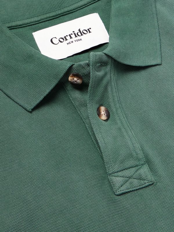 Garment-Dyed Cotton-Piqué Polo Shirt - CU Garment-Dyed Cotton-Piqué Polo Shirt - CU