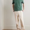 Garment-Dyed Cotton-Piqué Polo Shirt - OU Garment-Dyed Cotton-Piqué Polo Shirt - OU
