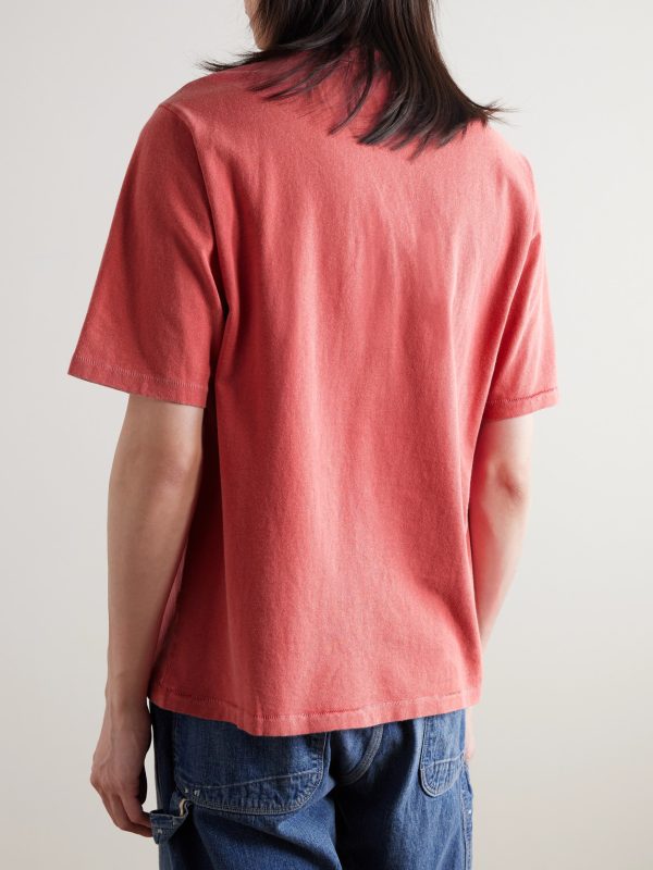 Garment-Dyed Cotton-Jersey T-Shirt - BK