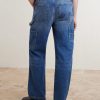 Straight-Leg Double-Knee Jeans - BK