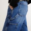 Straight-Leg Double-Knee Jeans - CU