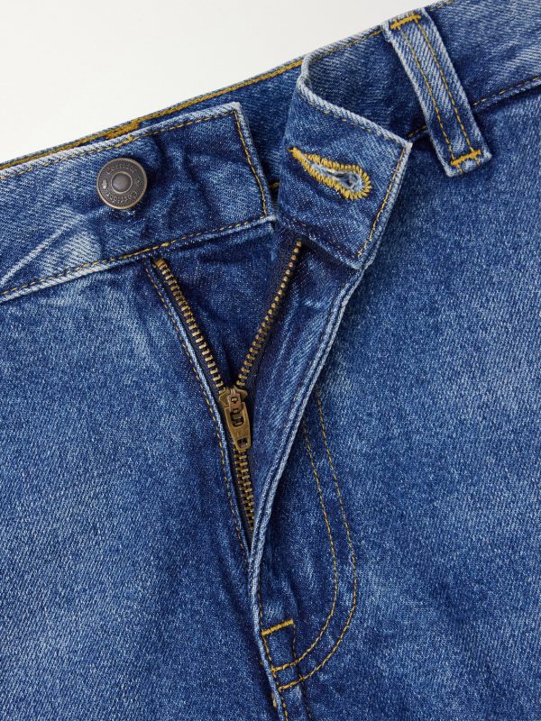 Straight-Leg Double-Knee Jeans - E1