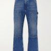 Straight-Leg Double-Knee Jeans