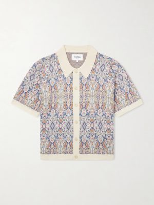 Trance Jacquard-Knitted Cotton Shirt Trance Jacquard-Knitted Cotton Shirt