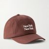 NY NY Embroidered Cotton-Twill Baseball Cap NY NY Embroidered Cotton-Twill Baseball Cap