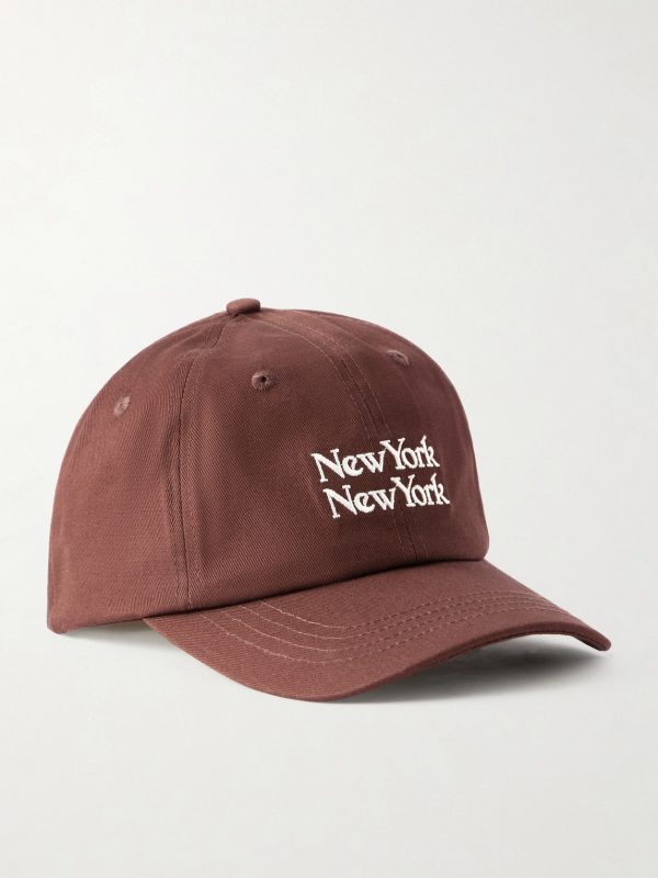 NY NY Embroidered Cotton-Twill Baseball Cap NY NY Embroidered Cotton-Twill Baseball Cap