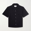 Camp-Collar Broderie Anglaise Cotton Shirt