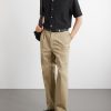 Camp-Collar Broderie Anglaise Cotton Shirt - OU