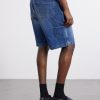 Straight-Leg Denim Shorts - BK Straight-Leg Denim Shorts - BK