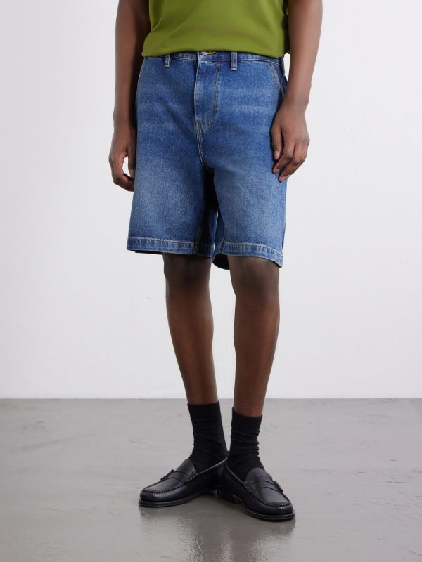 Straight-Leg Denim Shorts - FR Straight-Leg Denim Shorts - FR