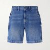 Straight-Leg Denim Shorts Straight-Leg Denim Shorts