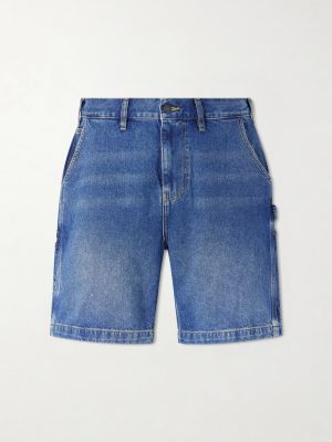 Straight-Leg Denim Shorts Straight-Leg Denim Shorts