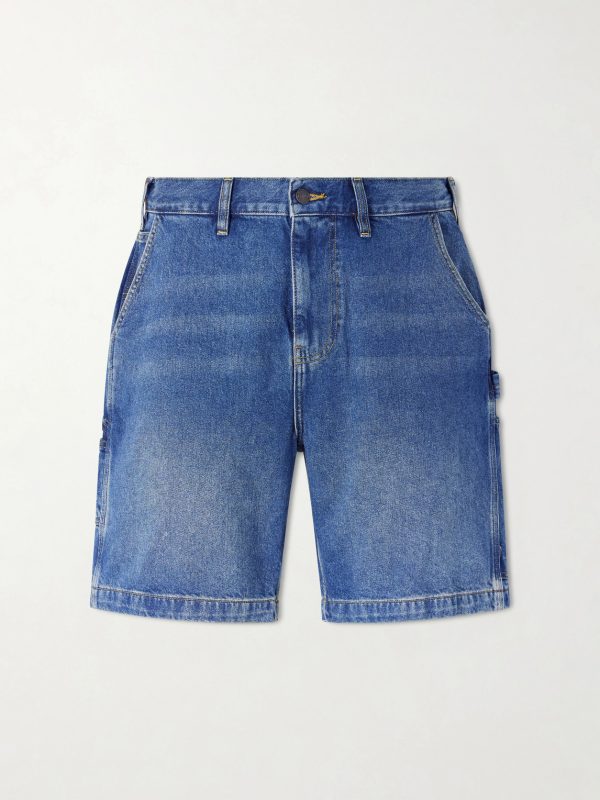 Straight-Leg Denim Shorts Straight-Leg Denim Shorts