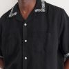 Harmony Camp-Collar Embroidered Linen and Cotton-Blend Shirt - CU