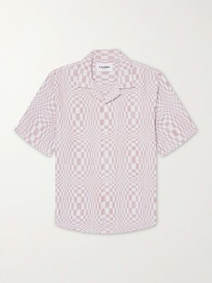 High Focus Camp-Collar Checked Cotton Shirt High Focus Camp-Collar Checked Cotton Shirt