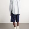 Button-Down Collar Striped Cotton Oxford Shirt - BK Button-Down Collar Striped Cotton Oxford Shirt - BK