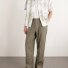 Camp-Collar Floral-Appliquéd Poplin Shirt - OU Camp-Collar Floral-Appliquéd Poplin Shirt - OU