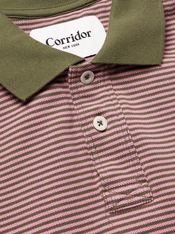 Striped Cotton-Piqué Polo Shirt - CU