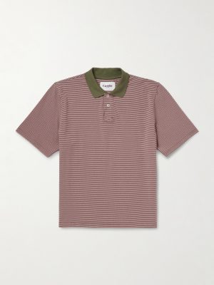 Striped Cotton-Piqué Polo Shirt