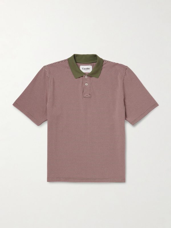 Striped Cotton-Piqué Polo Shirt