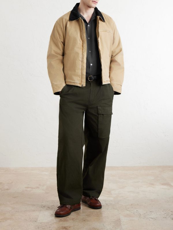 Convertible-Collar Checked Cotton Shirt - OU Convertible-Collar Checked Cotton Shirt - OU