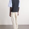 Open-Knit Cotton Vest - BK Open-Knit Cotton Vest - BK