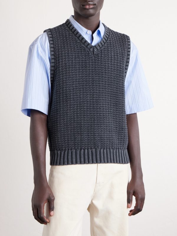 Open-Knit Cotton Vest - FR Open-Knit Cotton Vest - FR