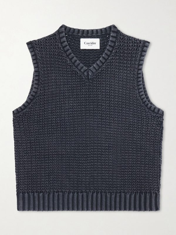 Open-Knit Cotton Vest Open-Knit Cotton Vest