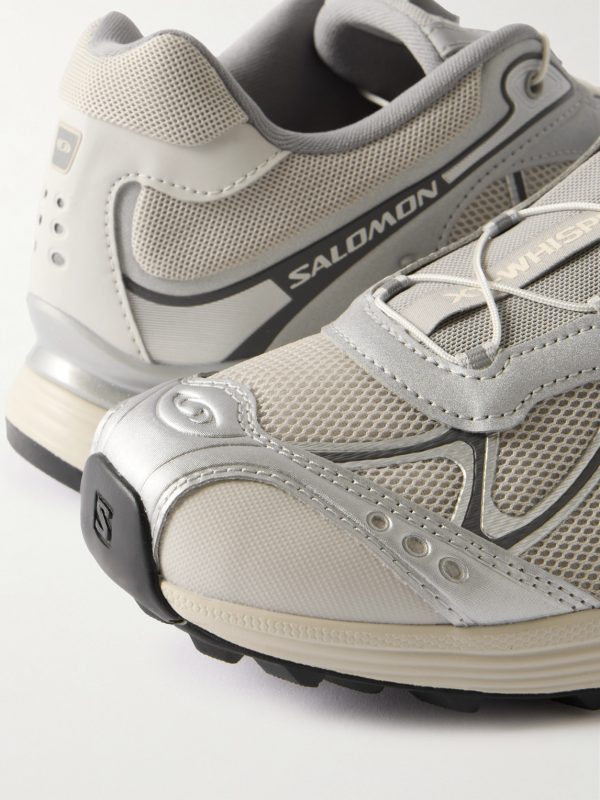 XT-WHISPER Metallic Rubber-Trimmed Mesh Sneakers - CU XT-WHISPER Metallic Rubber-Trimmed Mesh Sneakers - CU