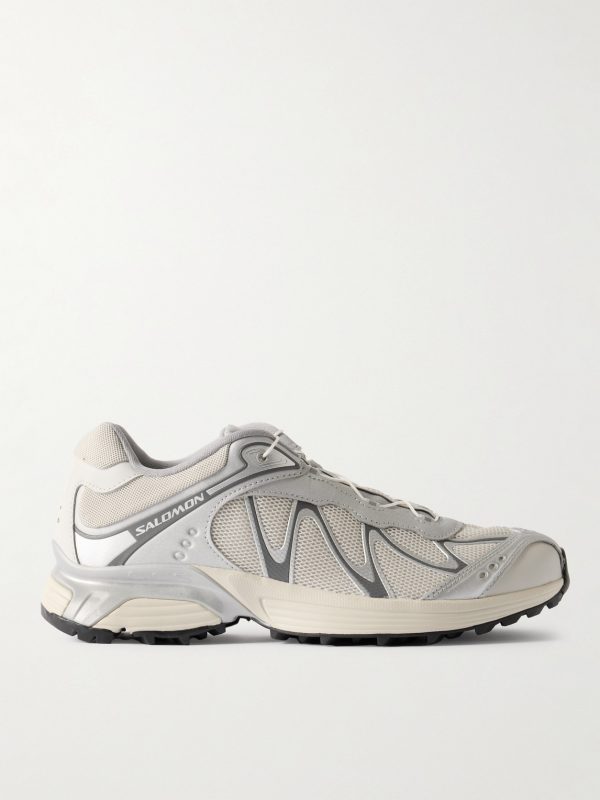 XT-WHISPER Metallic Rubber-Trimmed Mesh Sneakers XT-WHISPER Metallic Rubber-Trimmed Mesh Sneakers