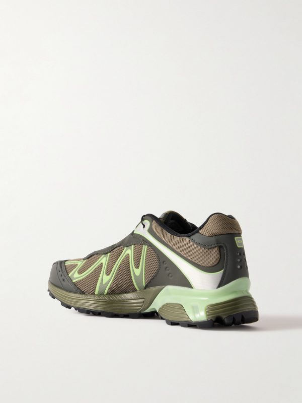 XT-WHISPER Rubber-Trimmed Mesh Sneakers - BK XT-WHISPER Rubber-Trimmed Mesh Sneakers - BK