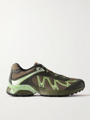 XT-WHISPER Rubber-Trimmed Mesh Sneakers