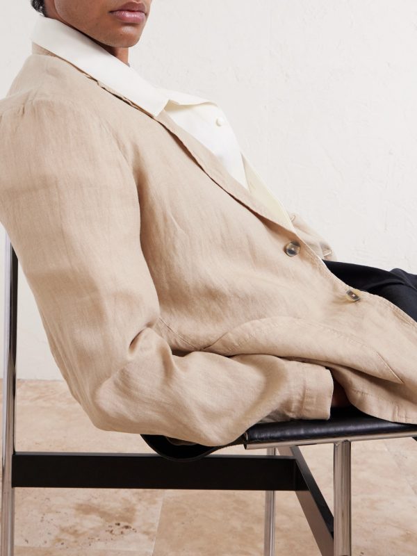 Aaron Garment-Dyed Linen Blazer - CU Aaron Garment-Dyed Linen Blazer - CU