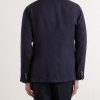Aaron Garment-Dyed Linen Blazer - BK