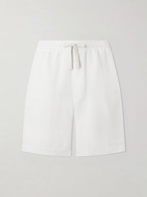 Samuel Straight-Leg Linen Drawstring Shorts Samuel Straight-Leg Linen Drawstring Shorts