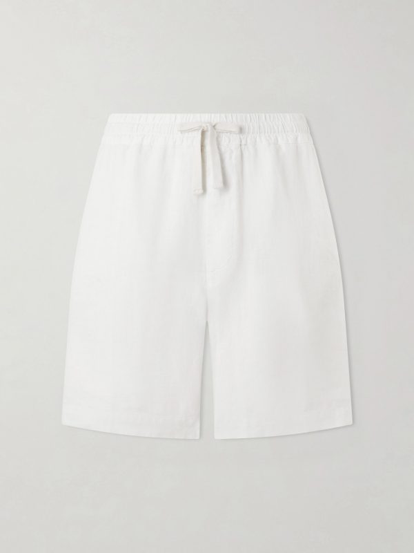 Samuel Straight-Leg Linen Drawstring Shorts Samuel Straight-Leg Linen Drawstring Shorts