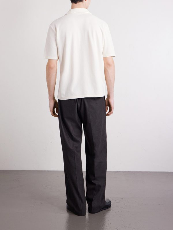 Jean Camp-Collar Cotton-Piqué Shirt - BK Jean Camp-Collar Cotton-Piqué Shirt - BK