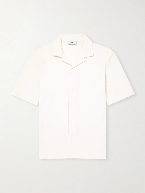 Jean Camp-Collar Cotton-Piqué Shirt Jean Camp-Collar Cotton-Piqué Shirt