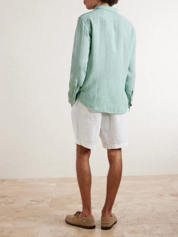 Garment-Dyed Linen Shirt - BK Garment-Dyed Linen Shirt - BK